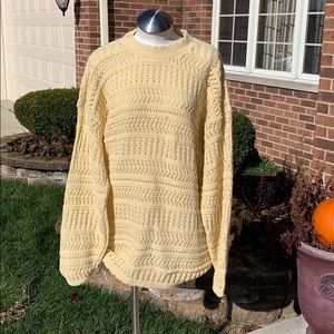 Dana Scott Vintage Ivory Knit sweater size medium